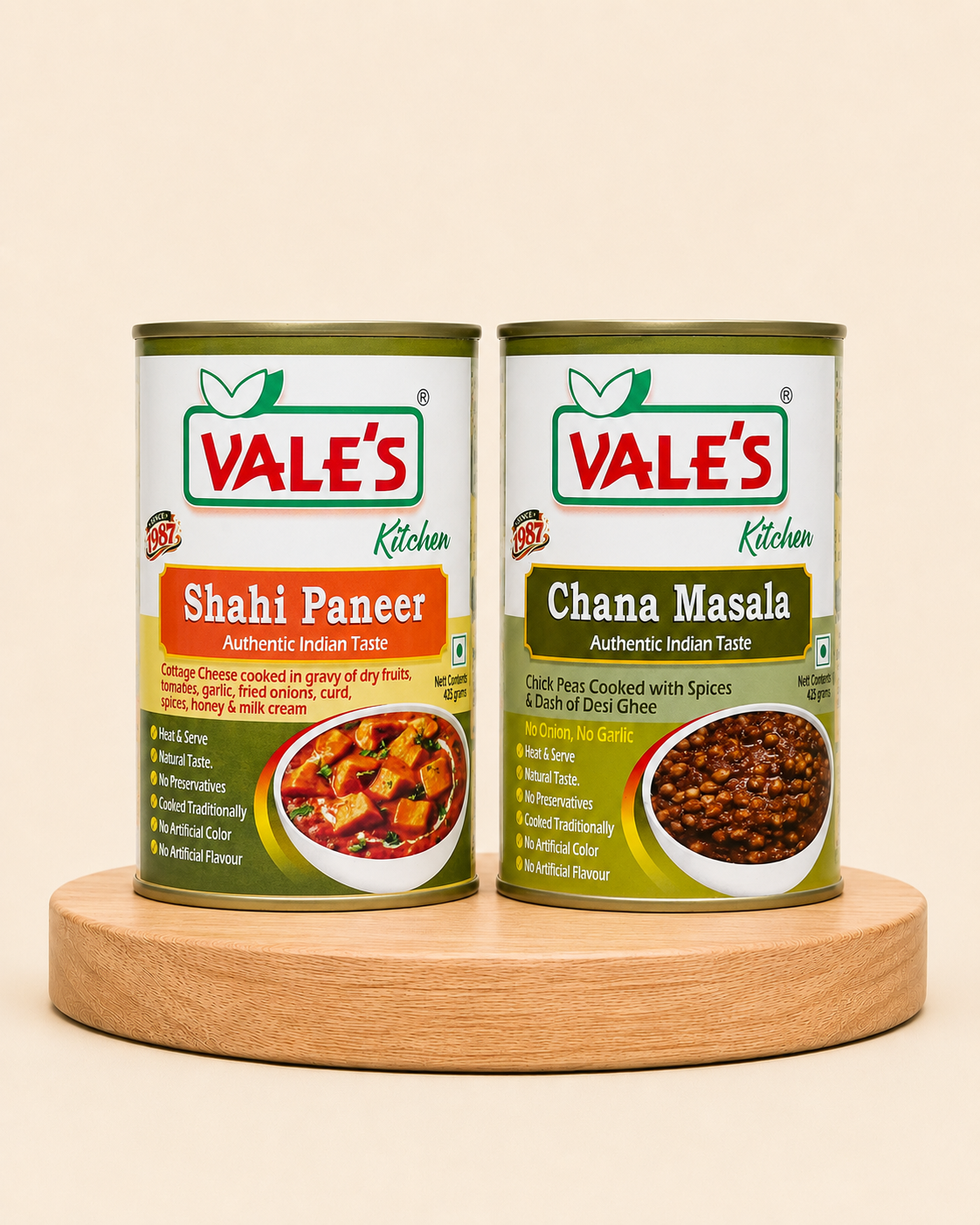 Shahi Paneer & Chana Masala