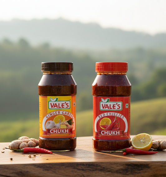 Ginger Garlic Chukh & Red Chillies Chukh