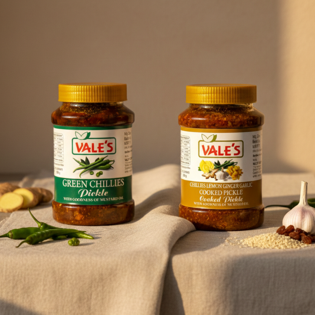 Green Chillies & Lemon Ginger Garlic Pickle