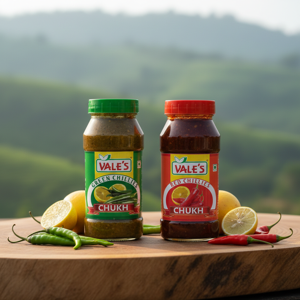 Red Chillies Chukh & Green Chillies Chukh