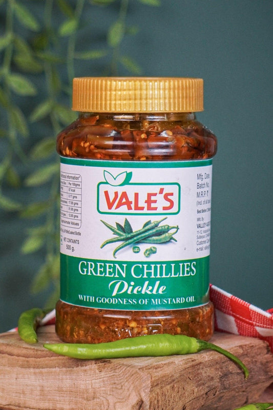 Green Chilles Pickle - Valley Agro Foods